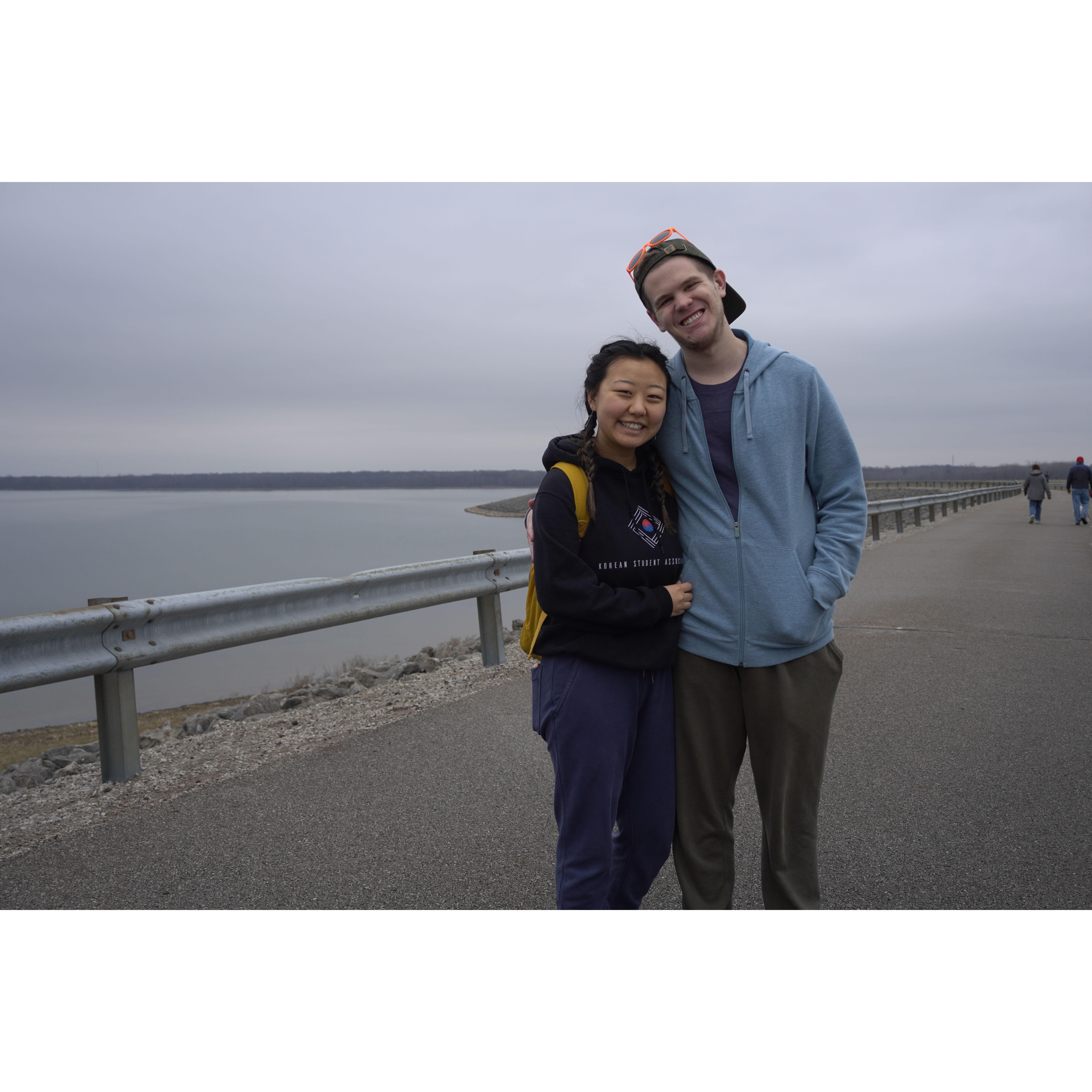 Hiking @ Alum Creek Dam and testing tripod!