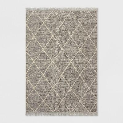 7' x 10' Desert Hatch Outdoor Rug Gray - Opalhouse&#153;