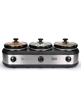 3 x 1.5-Quart Triple Slow Cooker