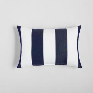 Sunbrella Stripe Outdoor Lumbar Pillow