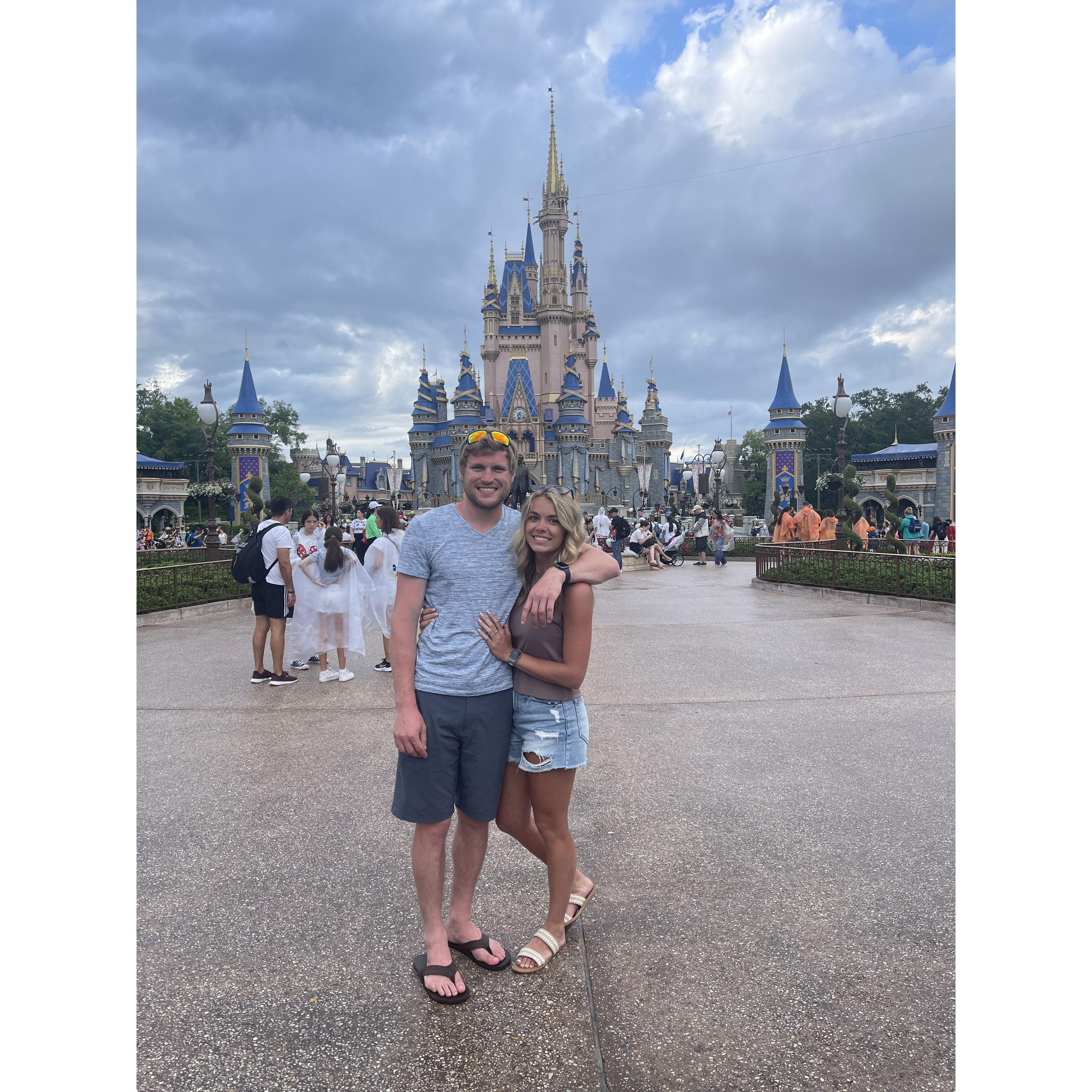 4/25/23: Disney! Just seconds before Noah FAKE proposed (this happened a lot... haha)