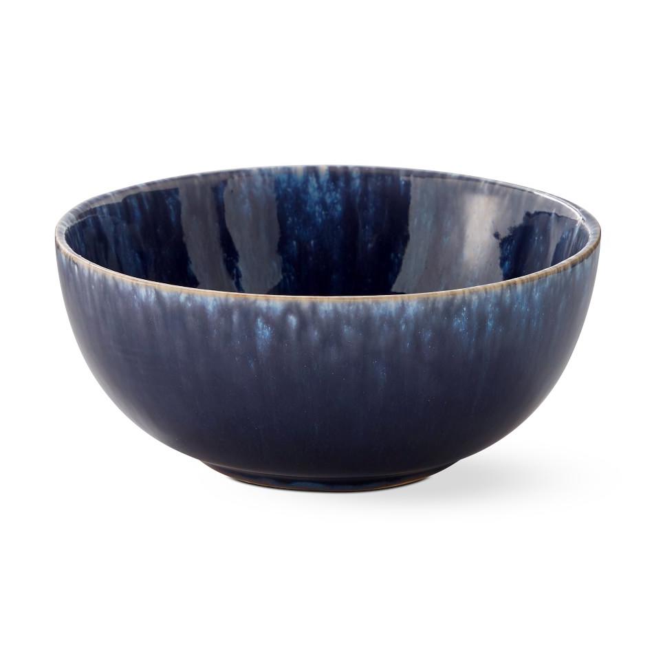 Cyprus Reactive Glaze Cereal Bowls: Blue