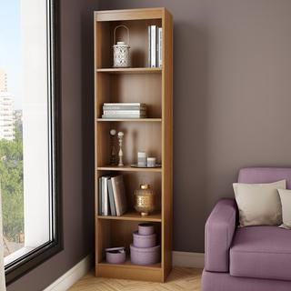 Axess 5-Shelf Narrow Bookcase