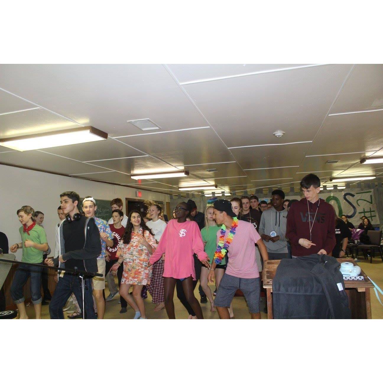 dancing together at dynamos :)