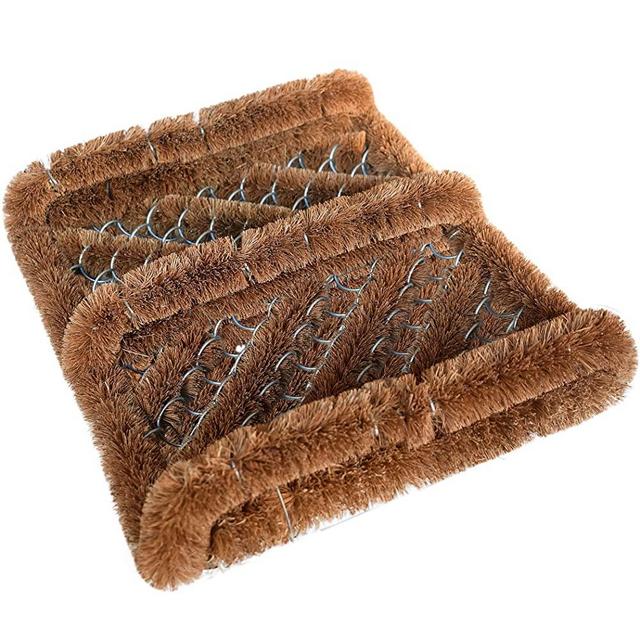 Ninamar Natural Coir Boot Scraper Door Mat - 12 x 13 inch