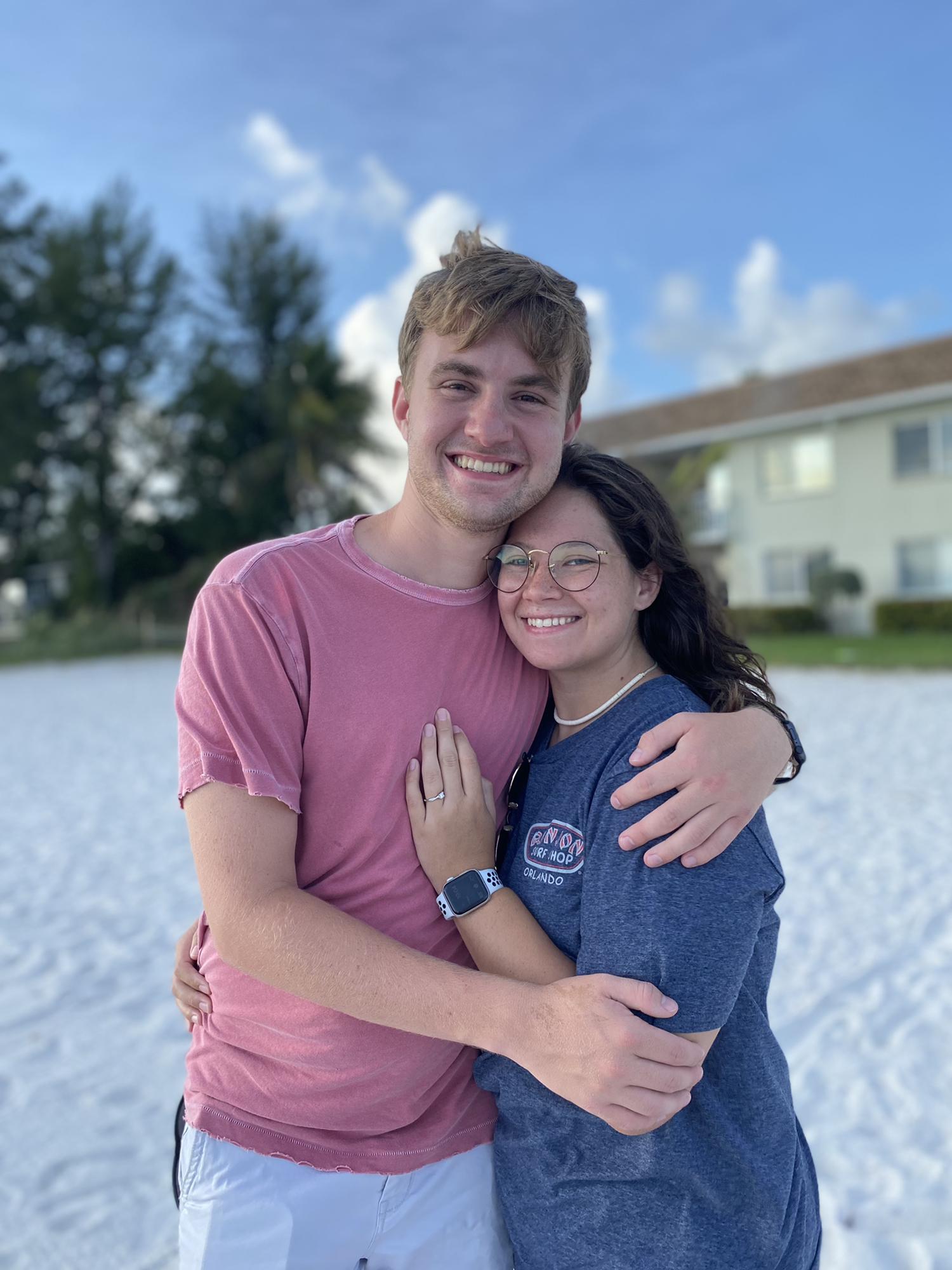 First vacation as an engaged couple! This was taken on Anna Maria Island, in FL, by Grason's sister Mae!