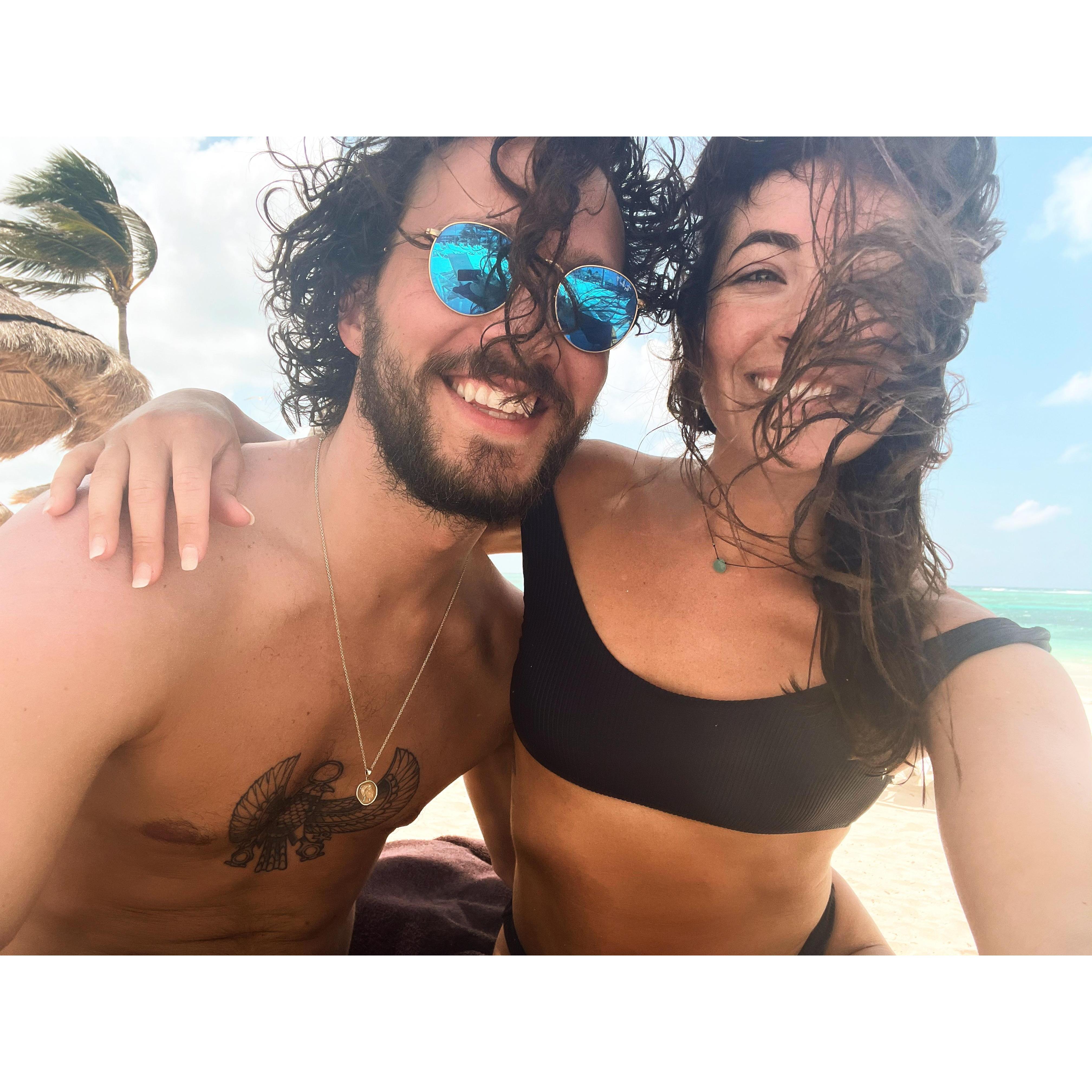 Our first time both out of the country and in Mexico! Oh and where we got engaged!