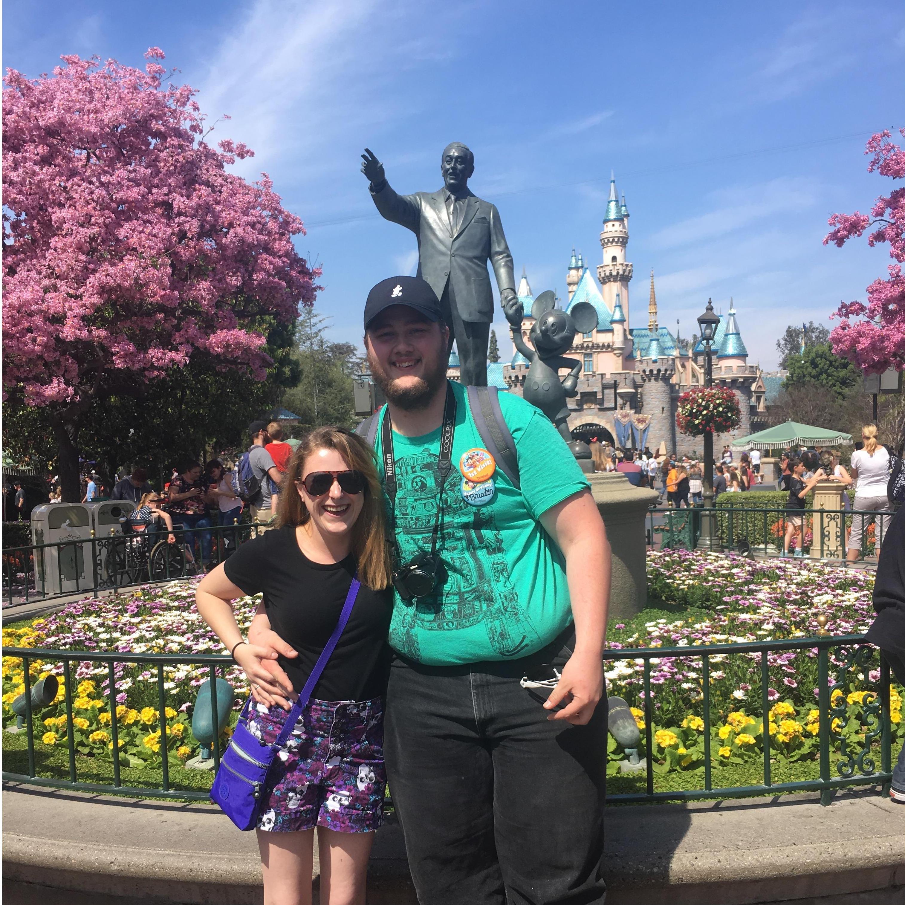 First time for Brandon and Britt together at Disneyland