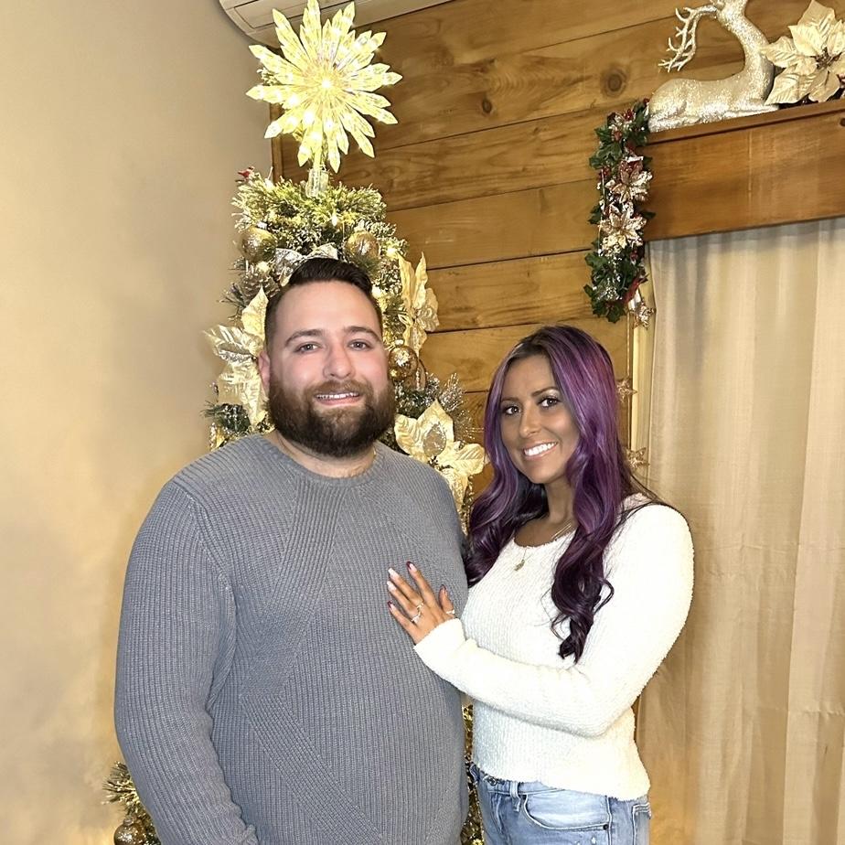 The time I got a spray tan right before we took a Christmas card picture
