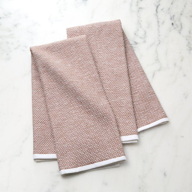 Grey Textured Terry Dish Towel, Set of 2