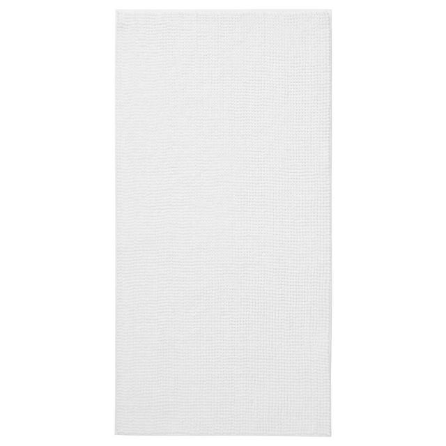 TOFTBO Bath mat, white, 24x47 "