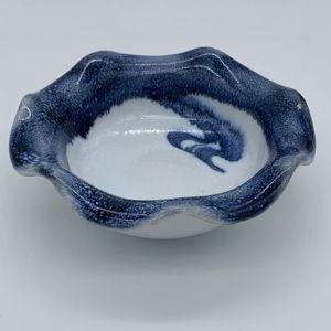 Mini Ruffle Bowl - Denim