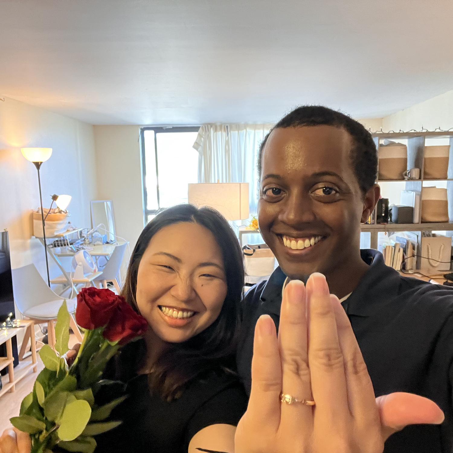 Micheal proposed to me Christmas Eve, 2021!