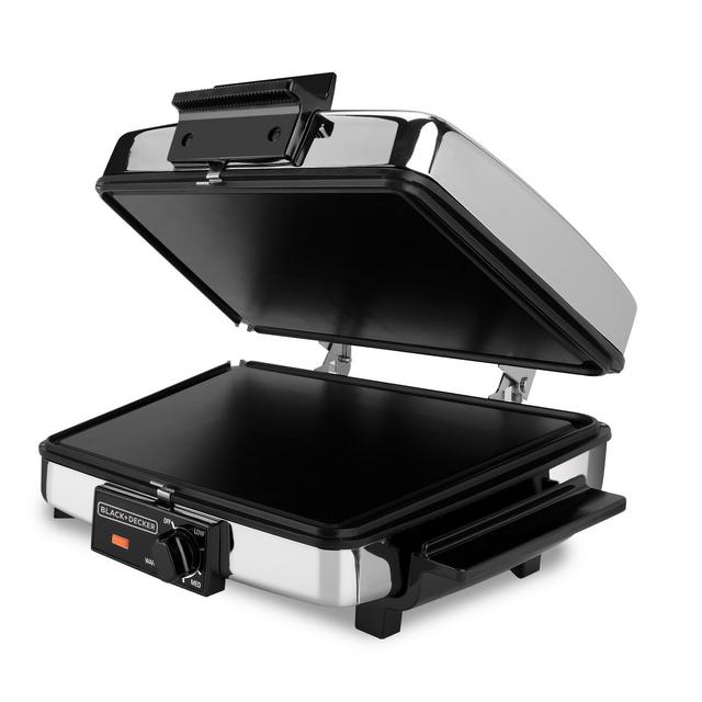 BLACK+DECKER G48TD 3-in-1 Waffle Maker, Black