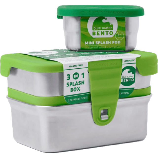 3-in-1 Splash Stainless Steel Lunchbox