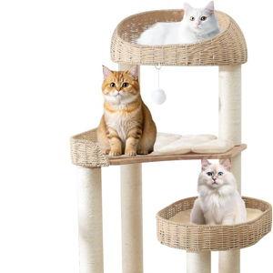 Wooden Cat Tree for Indoor Cats