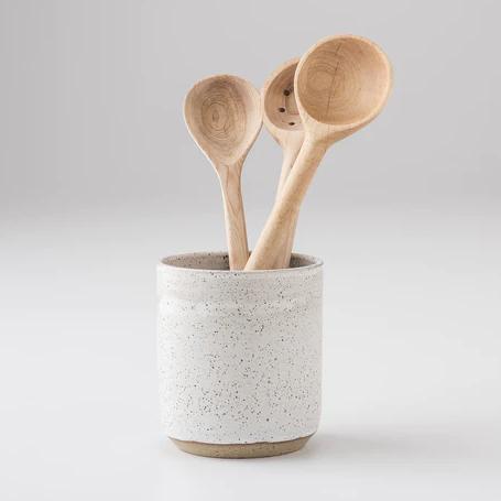 Speckled Stoneware Crock