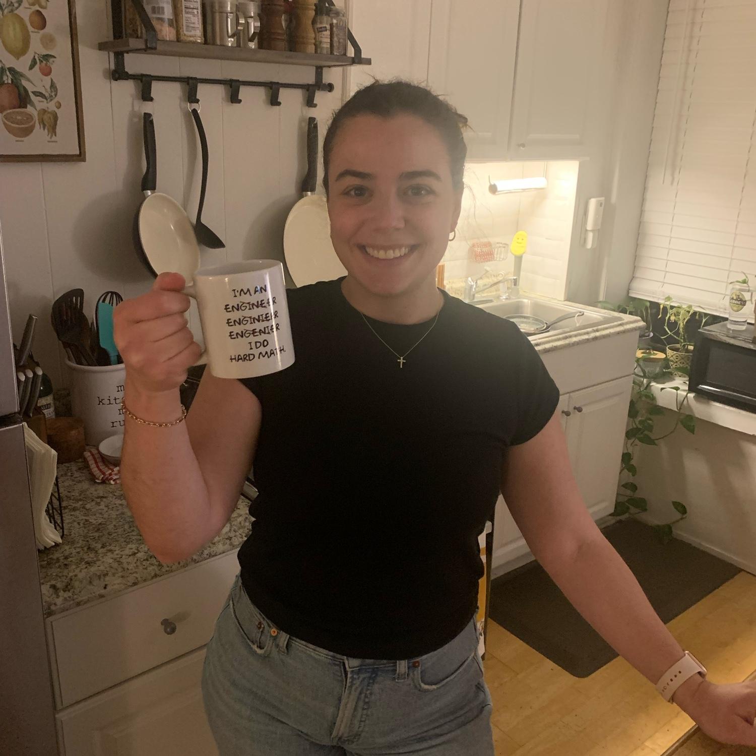 Olivia’s last day of grad school!