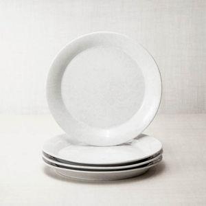 Classic Lunch Plate in White on White