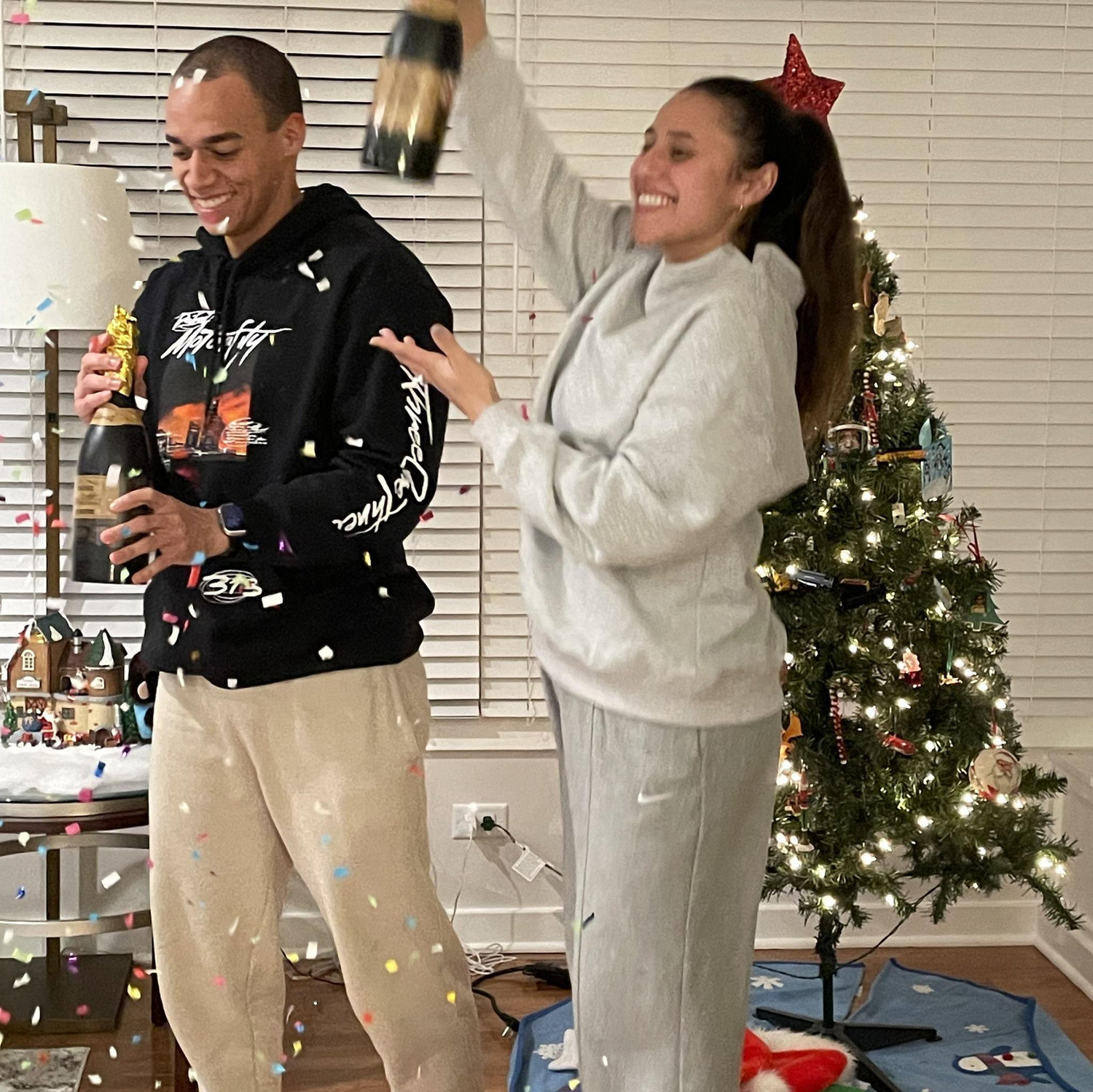Celebrating getting ENGAGED On New Years Eve