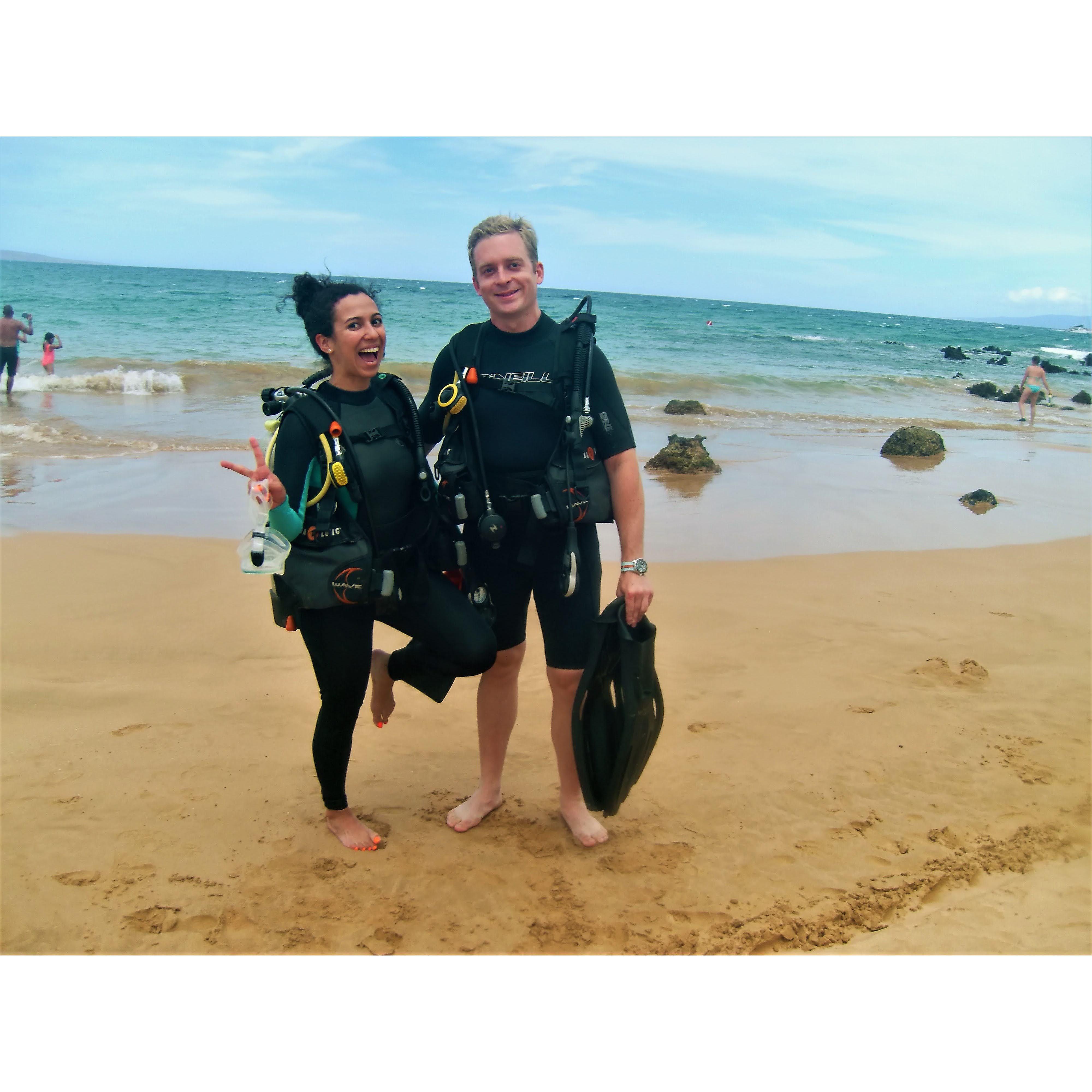 Scuba diving in Maui