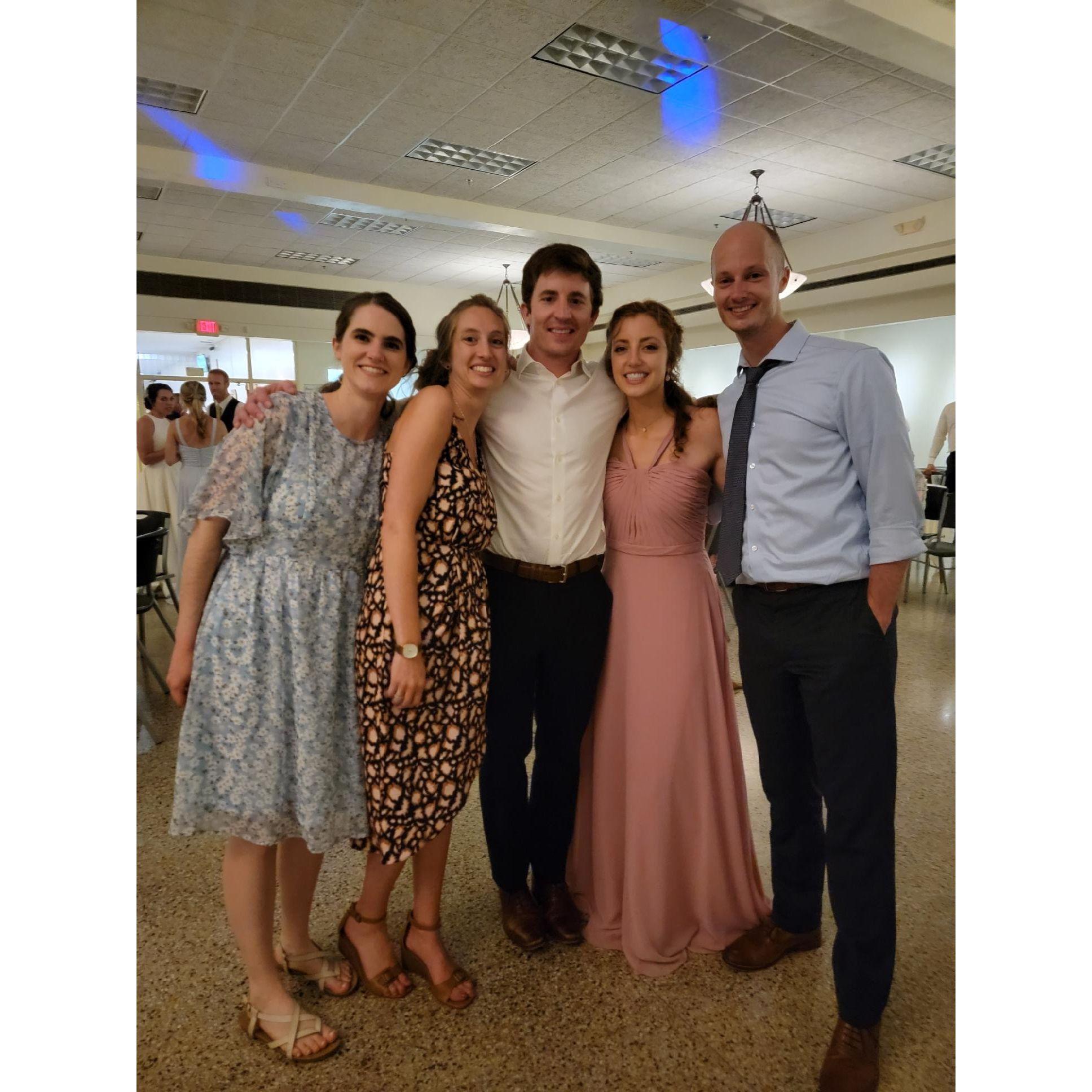 At our dear friend's wedding reception, when we reconnected in 2022