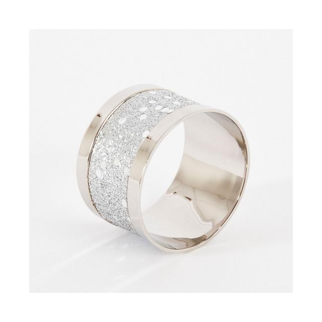 Saro Lifestyle Sparkling Design Napkin Ring, Set of 4