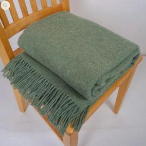 Wool Blanket - Pale Green