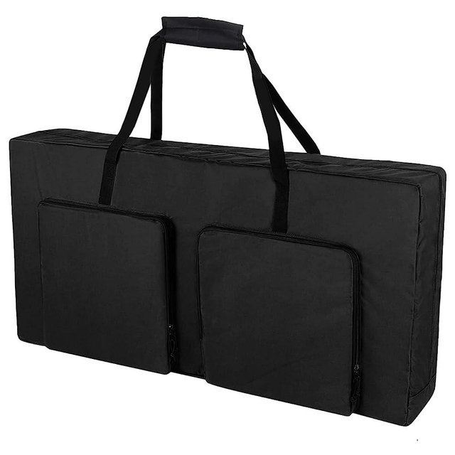 MUCITAGF Cornhole Carrying Case 4' x 2' Regulation Size Heavy Duty 600D Cornhole Board Bag with Extra Pockets, Adjustable Padded Shoulder Strap and Double Slide Zipper