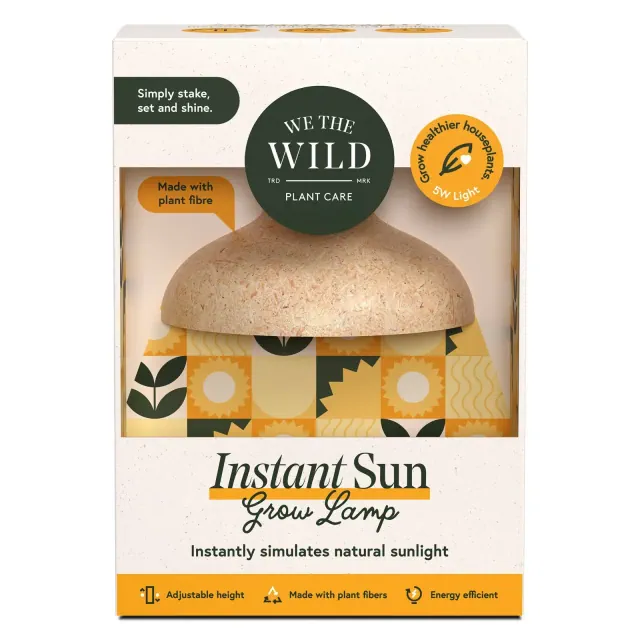 WE THE WILD Instant Sun Full Spectrum LED Grow Lamp for Houseplants