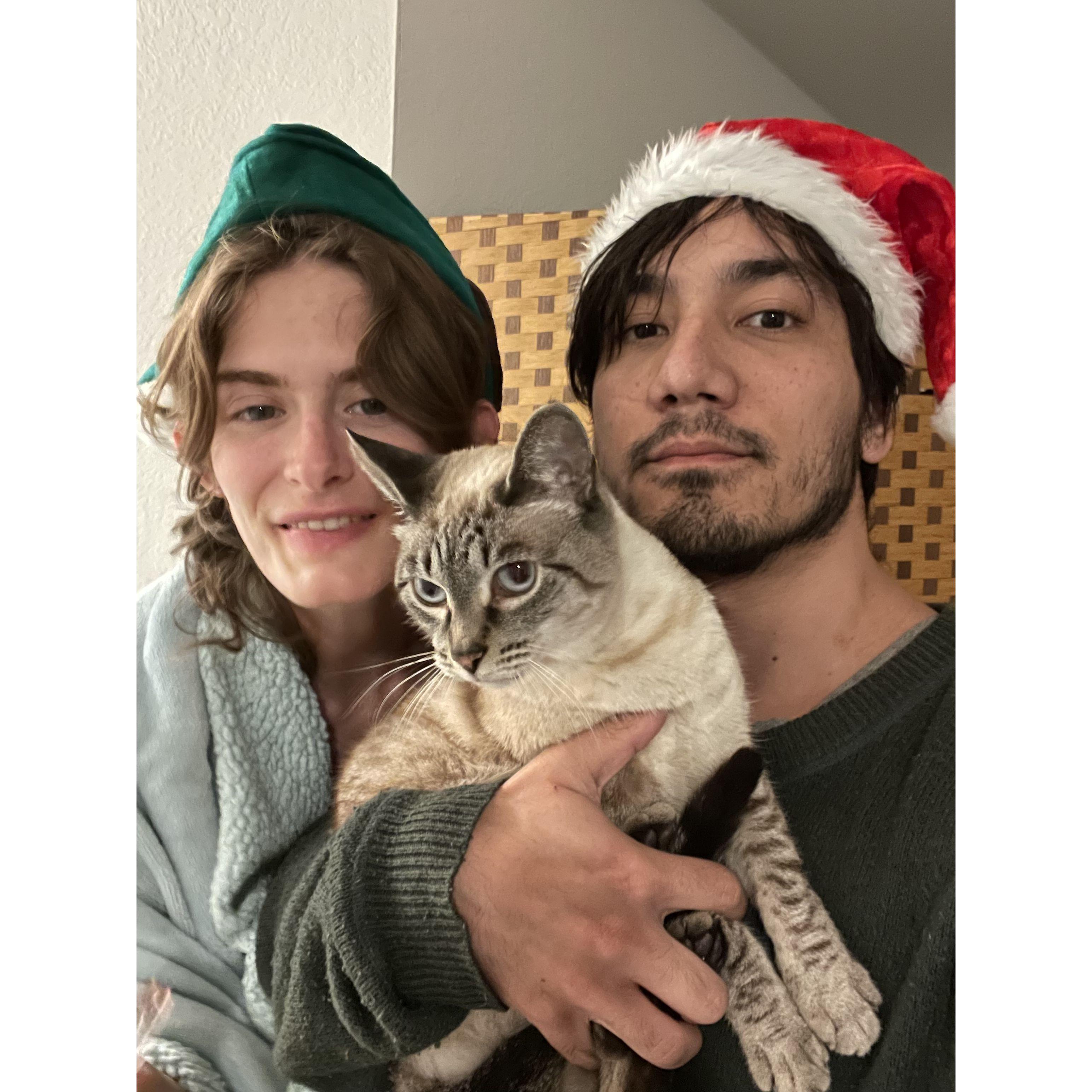 our little family on our first xmas together 