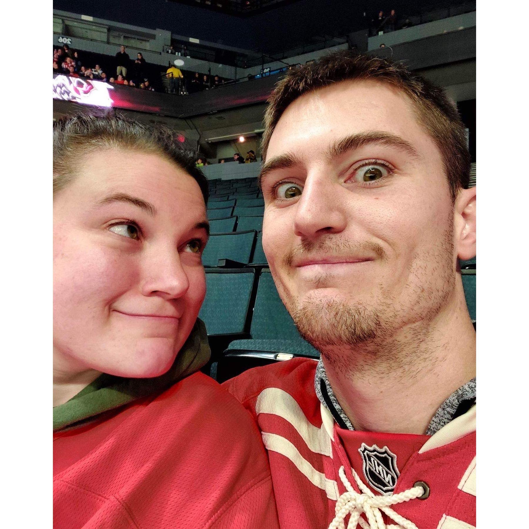 One of the hockey games we took Kloe to in 2022!