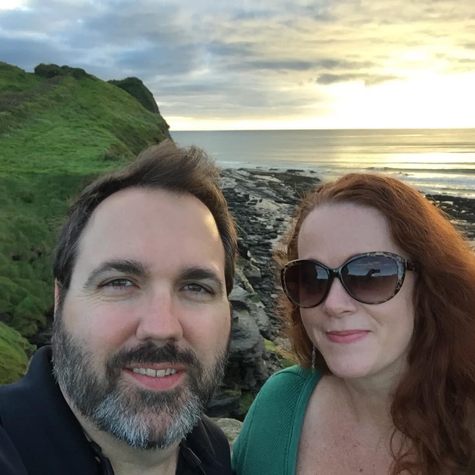 Beautiful sunset in Ireland,near the Cliffs...