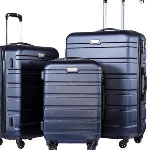 Coolife Luggage 3 Piece Set Suitcase Spinner Hardshell Lightweight TSA Lock