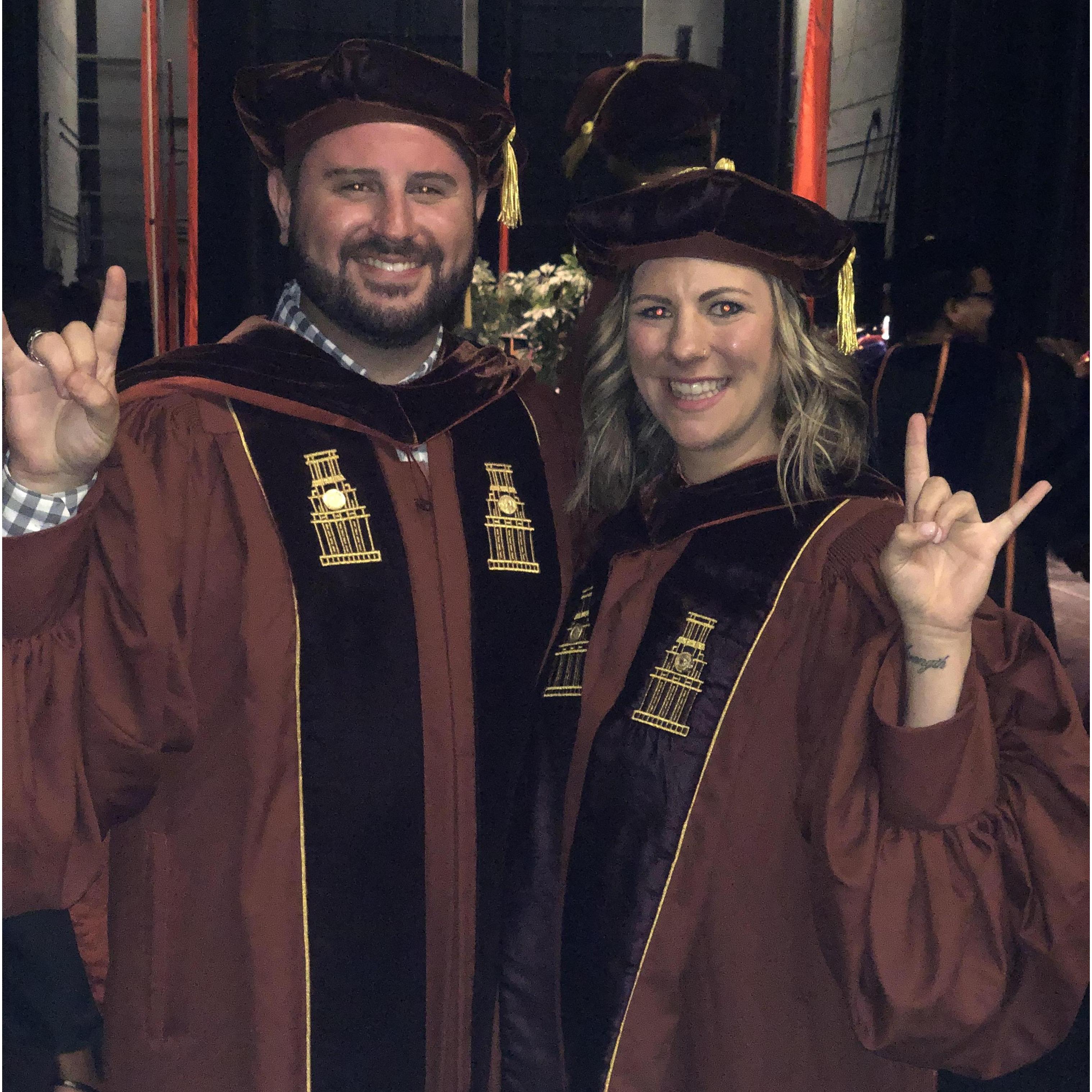 Graduation day! Hook 'em!
