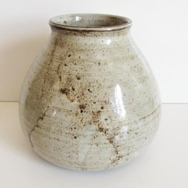 Vintage french pottery vase 1950s, Grès...