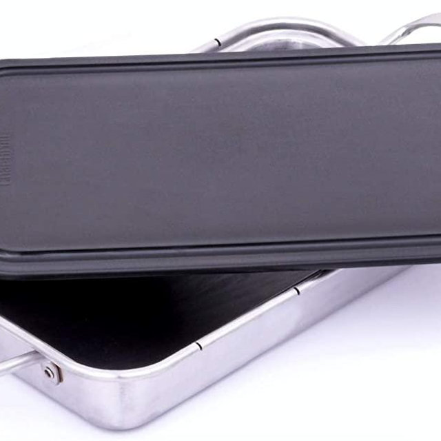 Char-Broil 3526981P04 Grill Plus Roasting Pan & Cutting Board, Silver