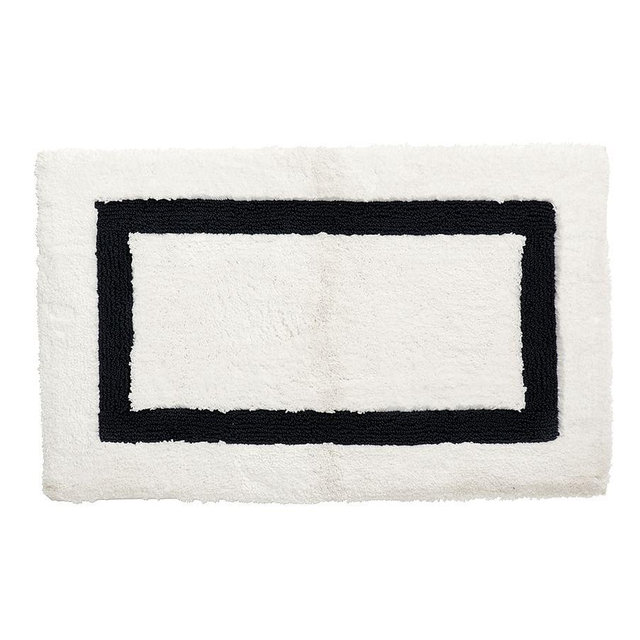 Morgan Memory Foam Bath Mat, 17x24", Black