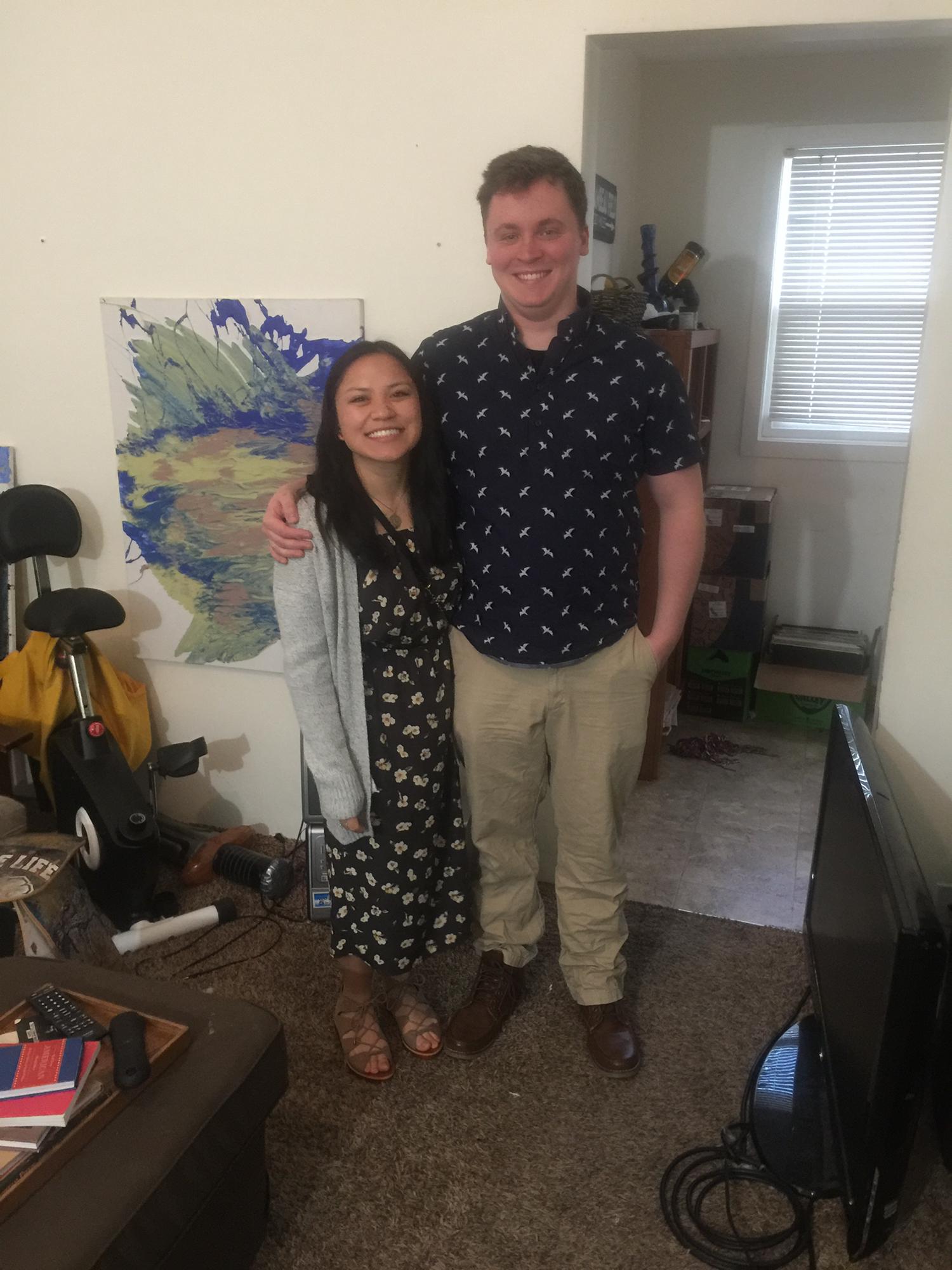 This was taken on our 4 year anniversary, right before we headed off to Rye :)