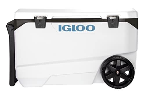 Igloo Coolers Marine Ultra Series, Insulated Portable Cooler, Hard Cooler with Heavy Duty Handles, Leak-Proof Ice Chest, Great for Fishing, Camping, Boating, & More
