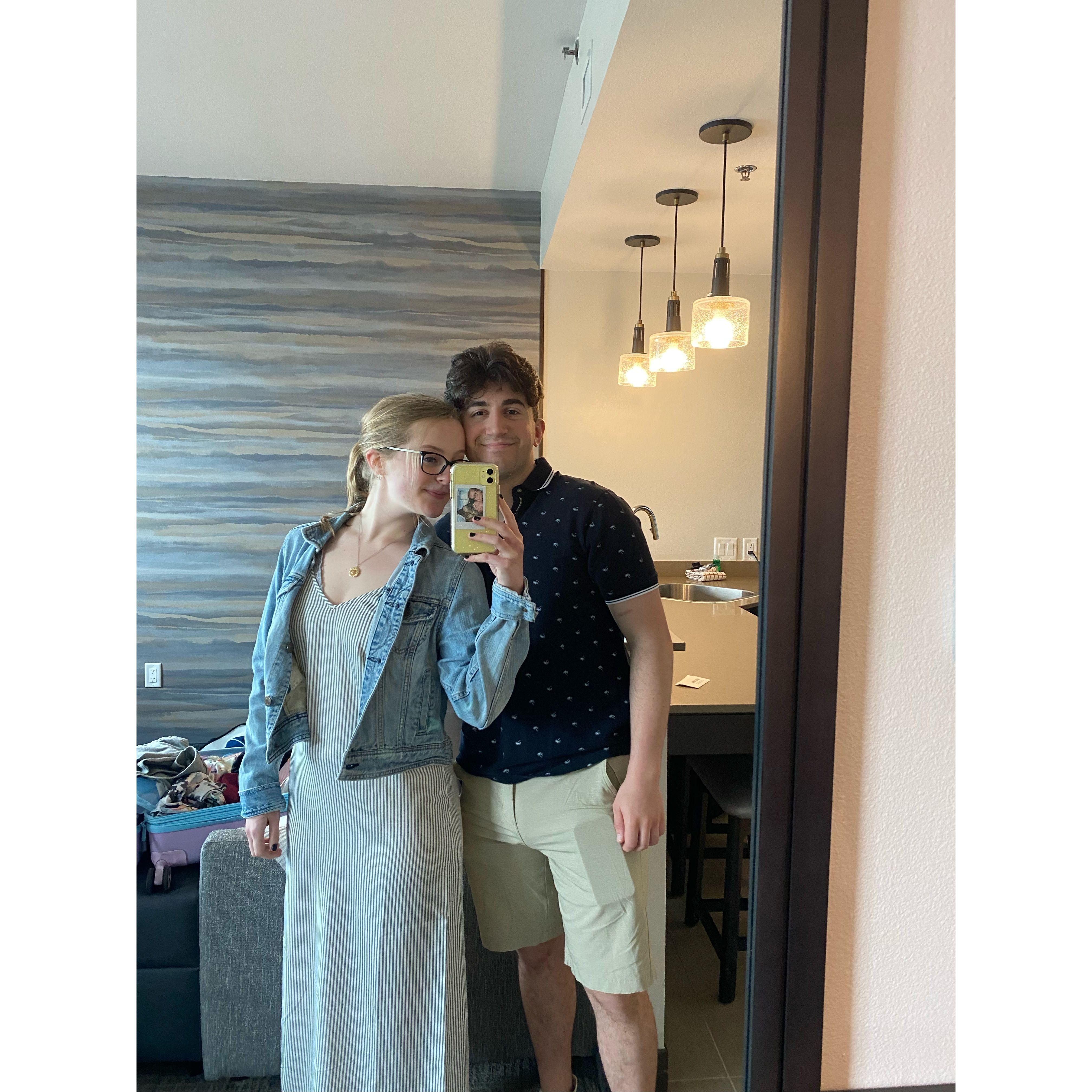 our first night visiting Corpus Christi, Apartment Hunting!