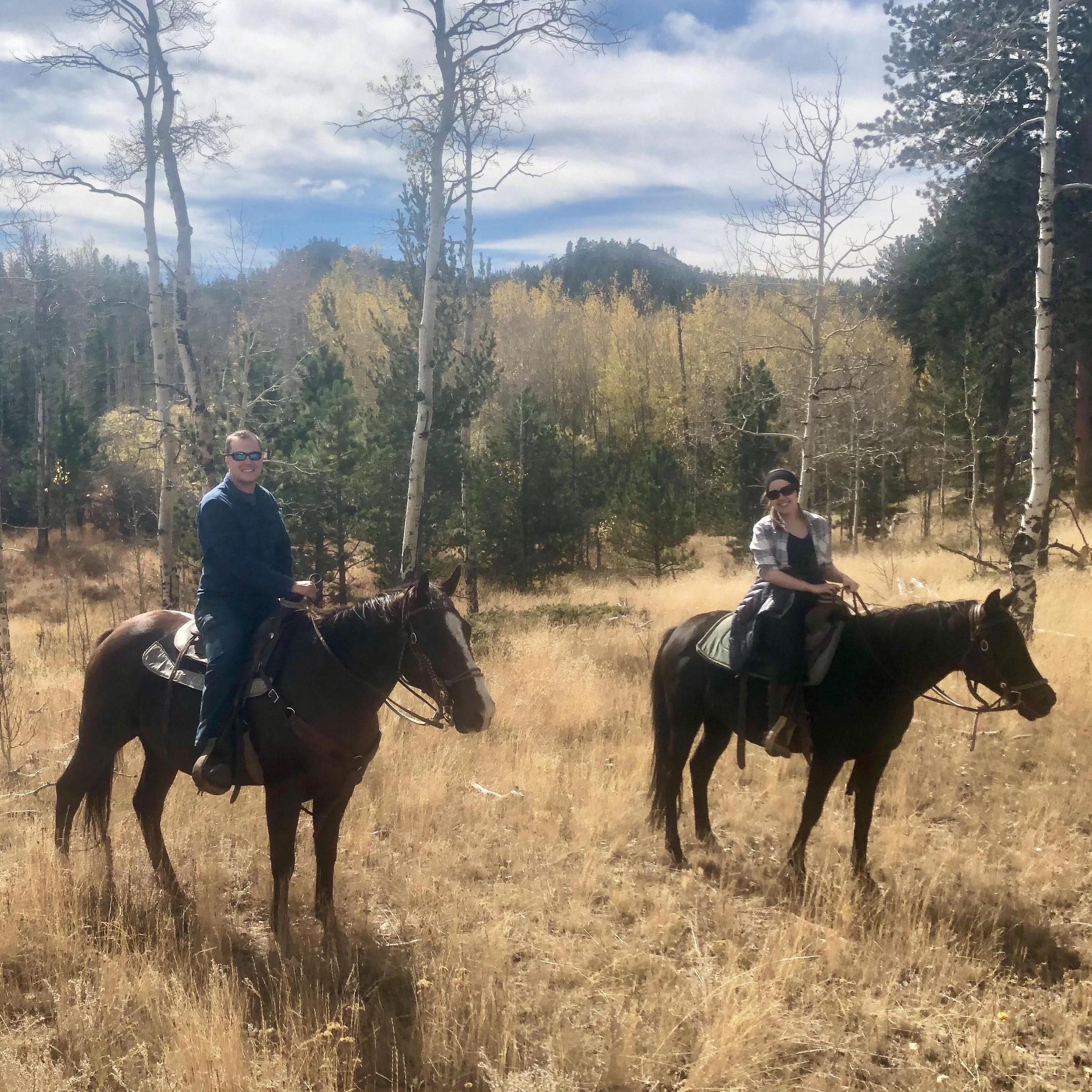 Horseback riding in Red Feather, Colorado