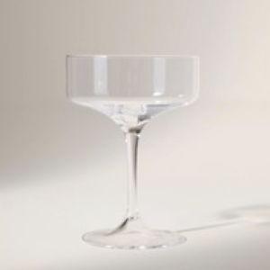 Morgan Coupe Glasses, Set of 4, Clear