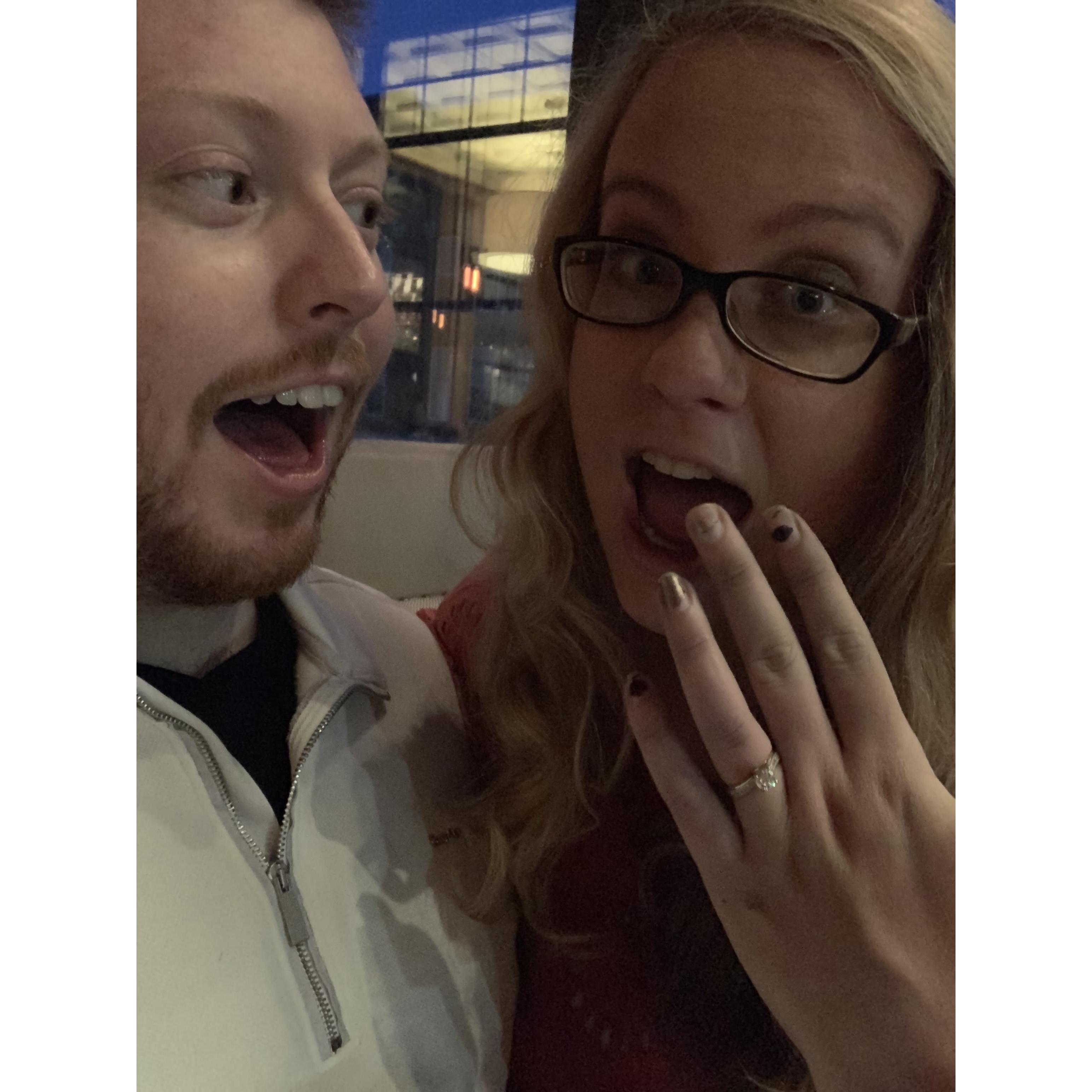"We're engaged!"