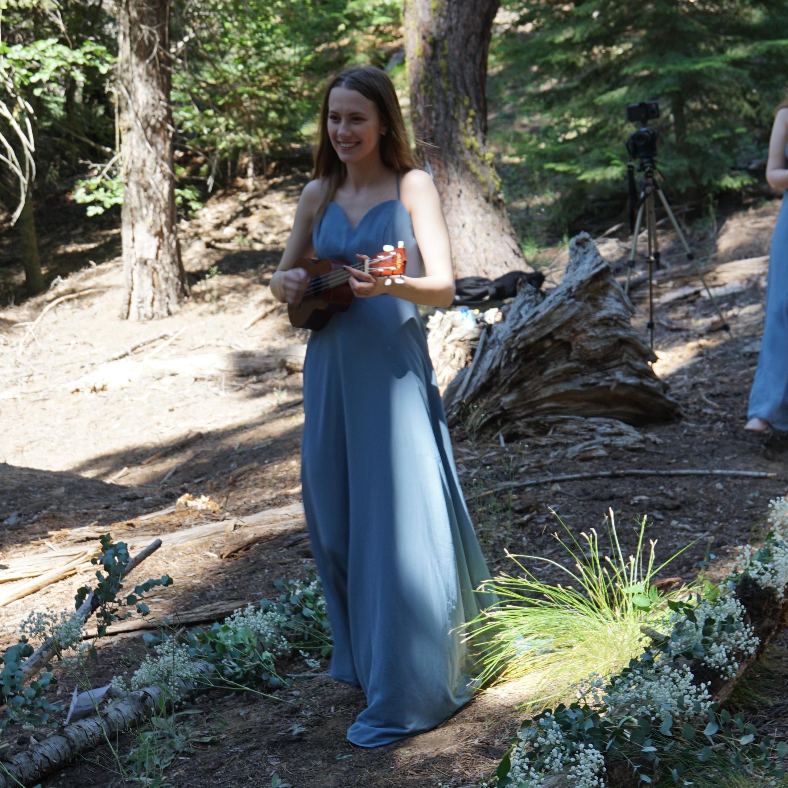 Sarah singing to kick us off