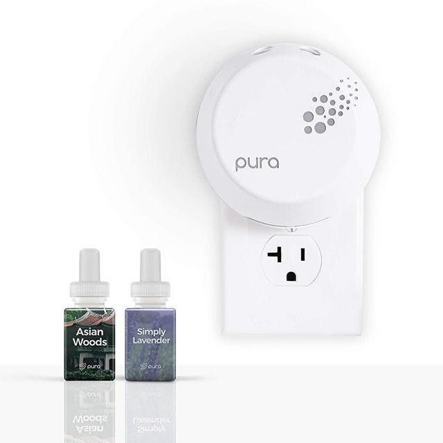 Pura Smart Home Fragrance Device Starter Pack (Asian Woods & Spice and Simply Lavender)