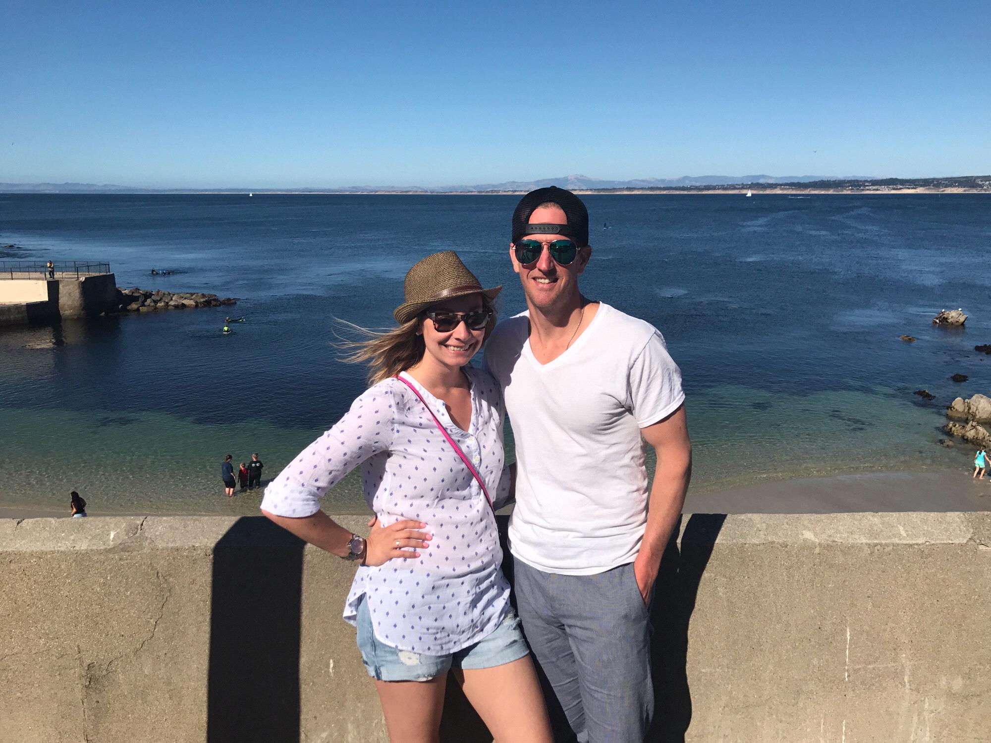 Our first vacation together, Monterey Bay, Cali