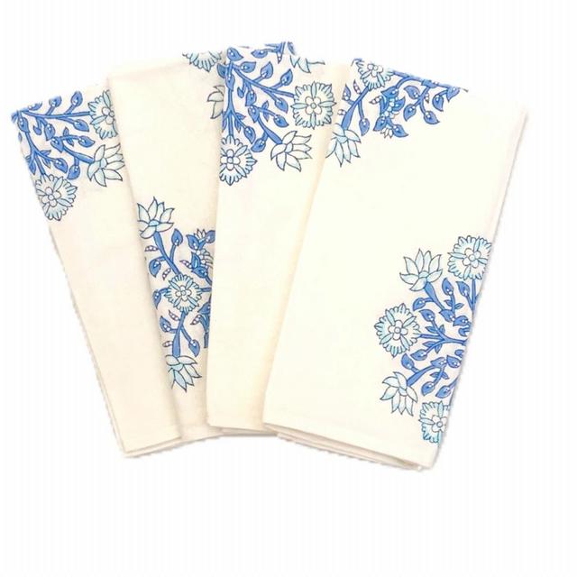 Cerulean Poppy Dinner Napkins