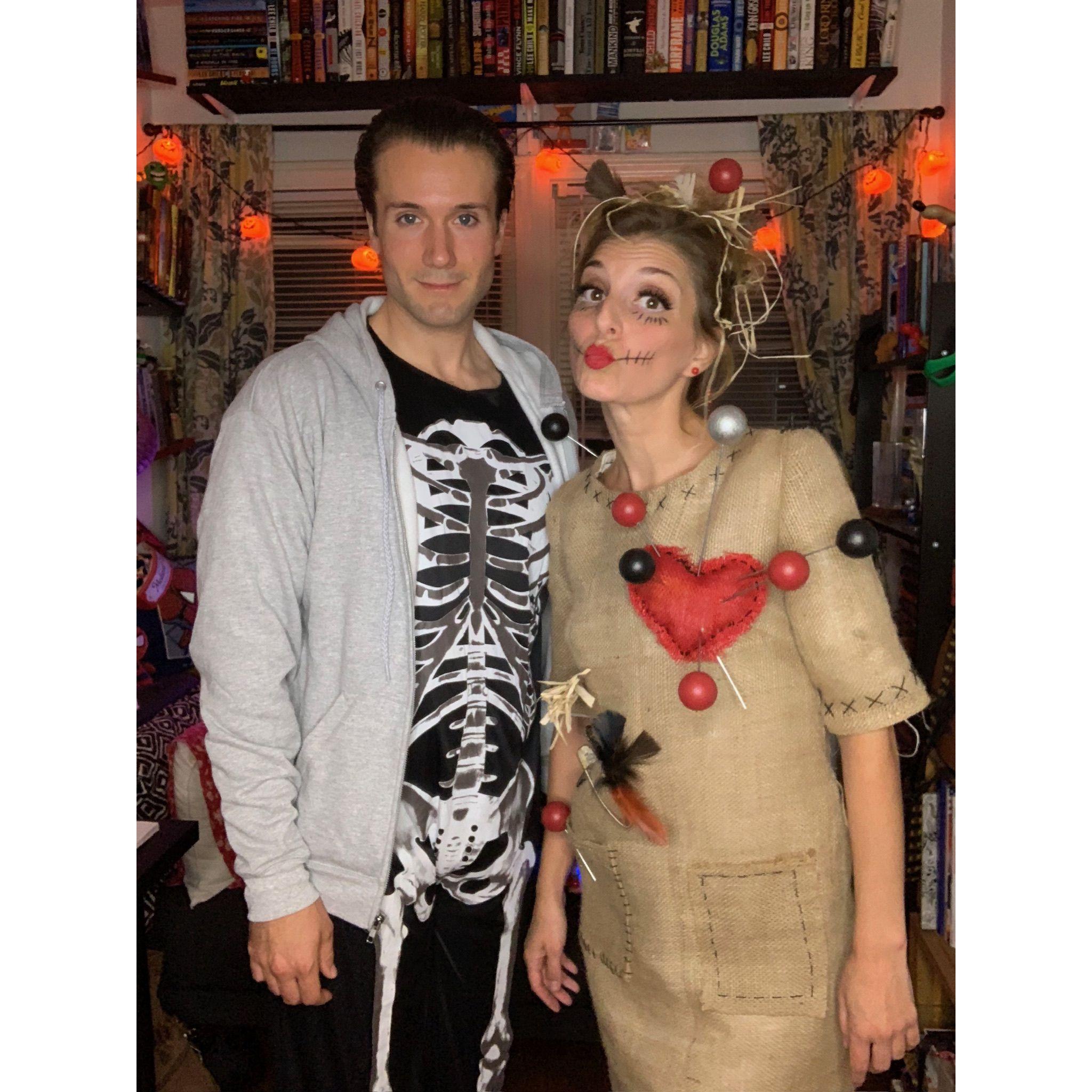 Donnie Darko and a Voodoo Doll Halloween.