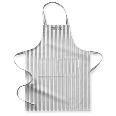 Williams Sonoma Stripe Adult Apron, Grey